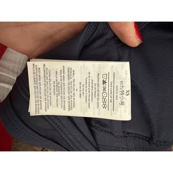 Tavi Active Navy Lily Serene V-neck Sports Bra Size XS - Picture 8 of 9